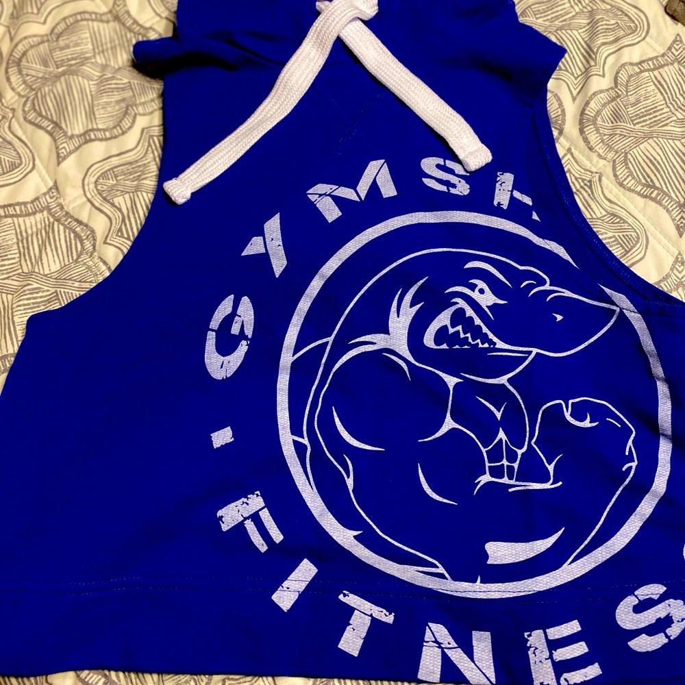 Gymshark crop sleeveless hoodie